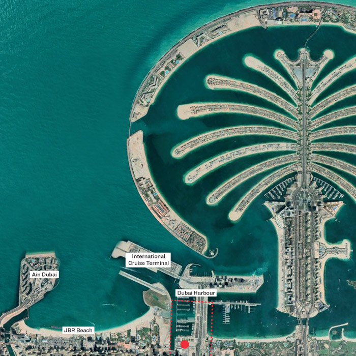 Sobha Seahaven Dubai Marina Location